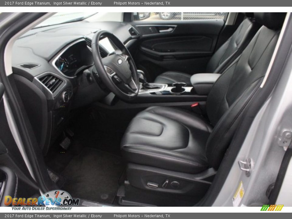 2017 Ford Edge Titanium Ingot Silver Metallic / Ebony Photo #16