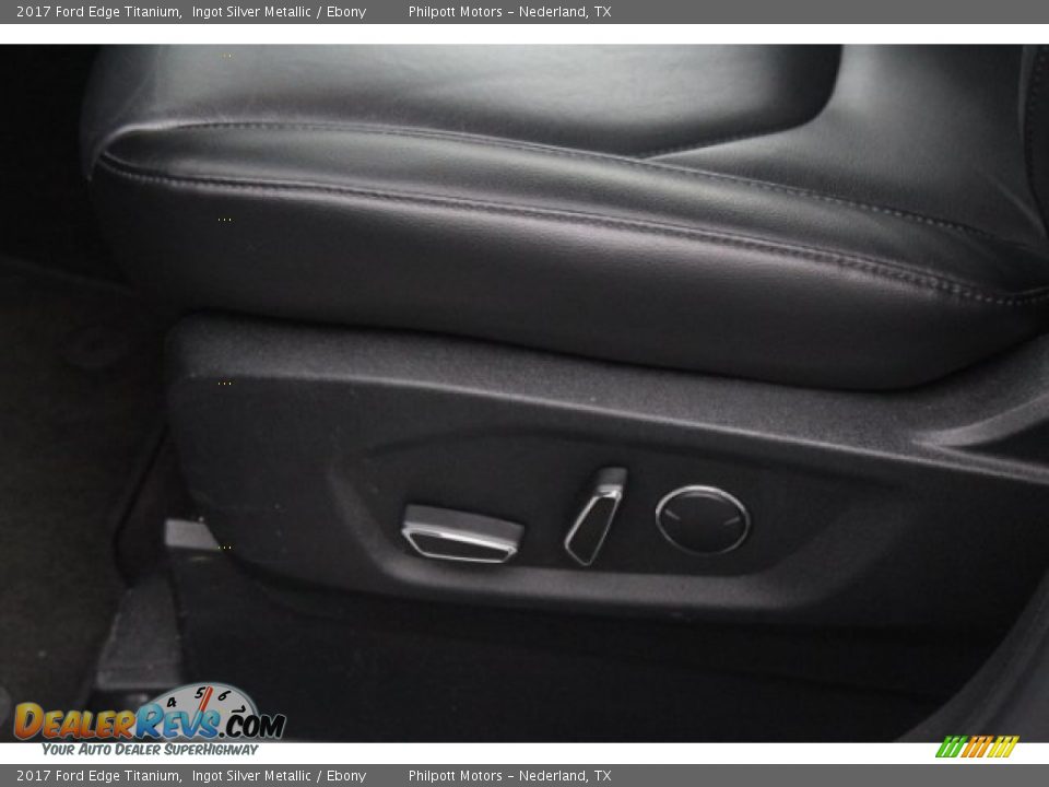 2017 Ford Edge Titanium Ingot Silver Metallic / Ebony Photo #17