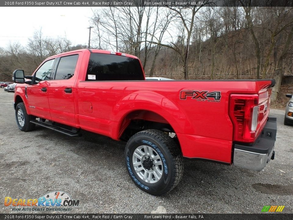 2018 Ford F350 Super Duty XLT Crew Cab 4x4 Race Red / Earth Gray Photo #5