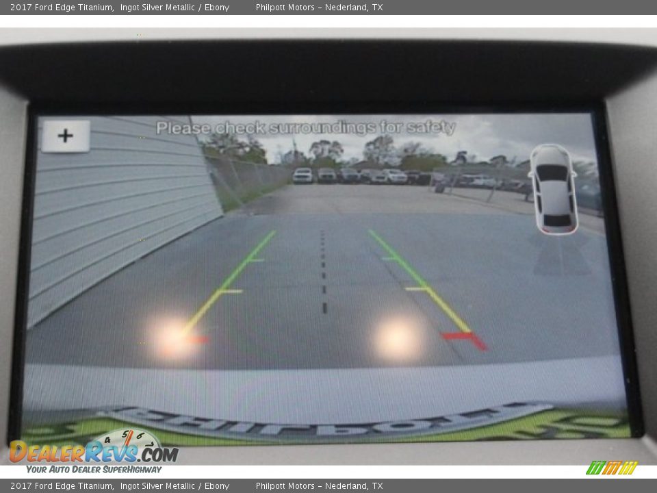 2017 Ford Edge Titanium Ingot Silver Metallic / Ebony Photo #18
