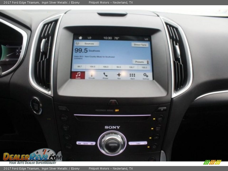2017 Ford Edge Titanium Ingot Silver Metallic / Ebony Photo #20