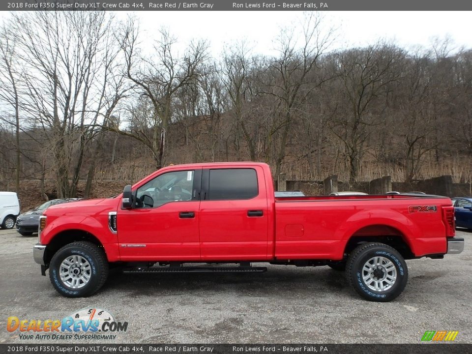 2018 Ford F350 Super Duty XLT Crew Cab 4x4 Race Red / Earth Gray Photo #6