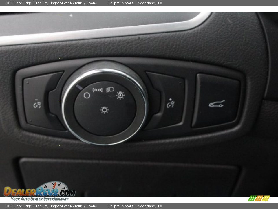 2017 Ford Edge Titanium Ingot Silver Metallic / Ebony Photo #27