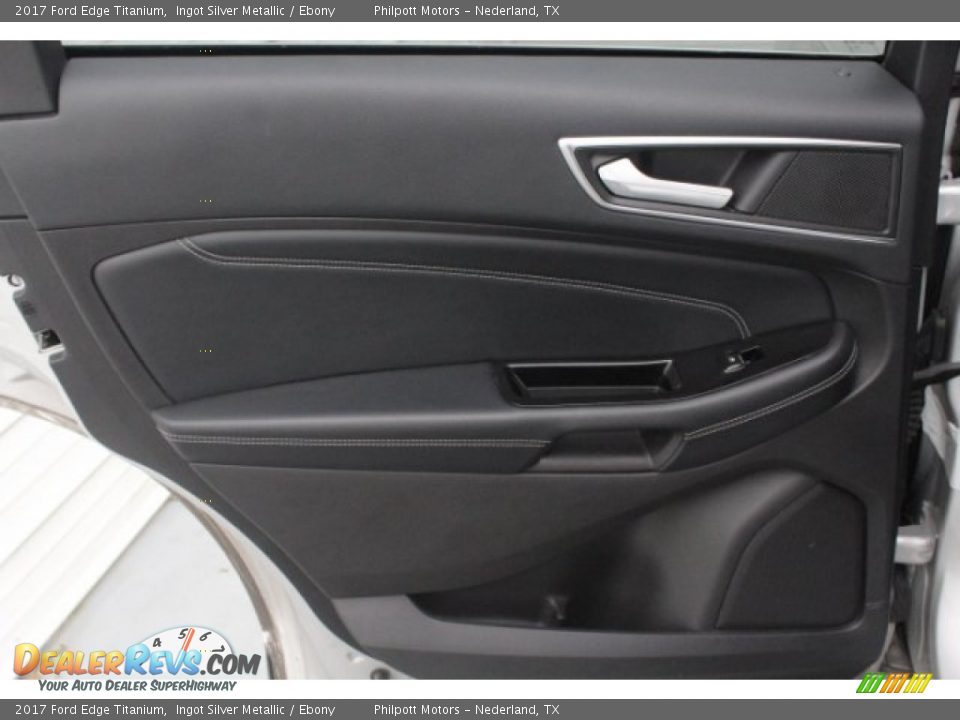 2017 Ford Edge Titanium Ingot Silver Metallic / Ebony Photo #28