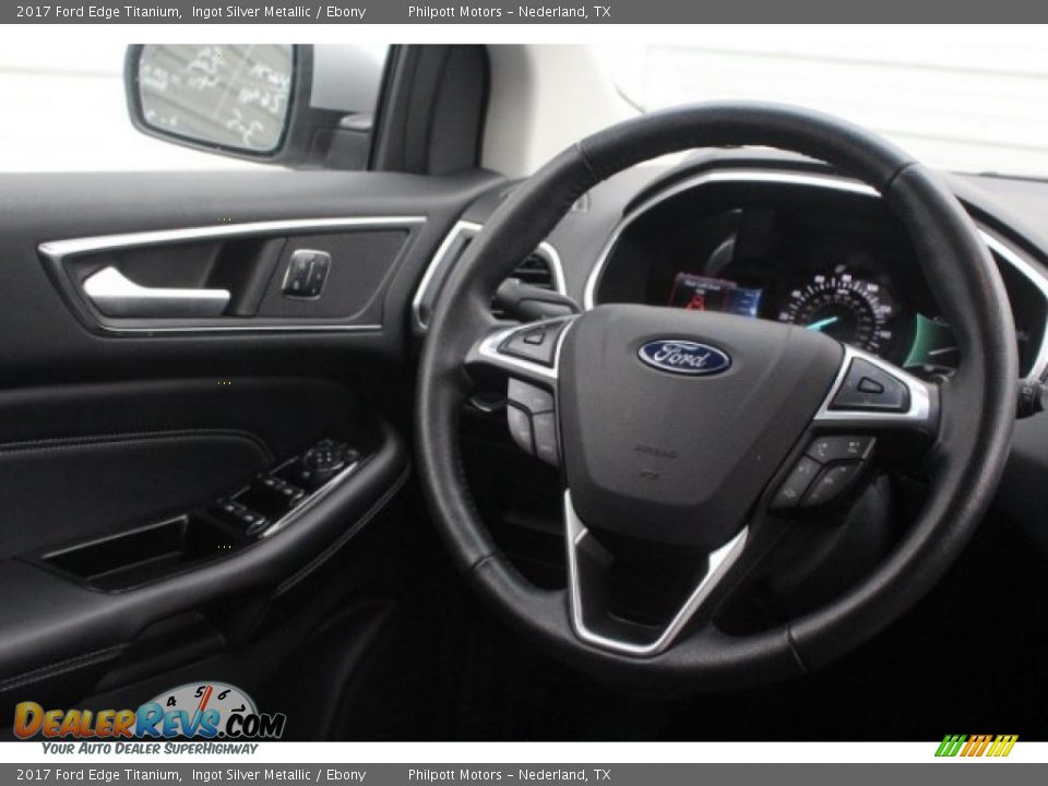 2017 Ford Edge Titanium Ingot Silver Metallic / Ebony Photo #31