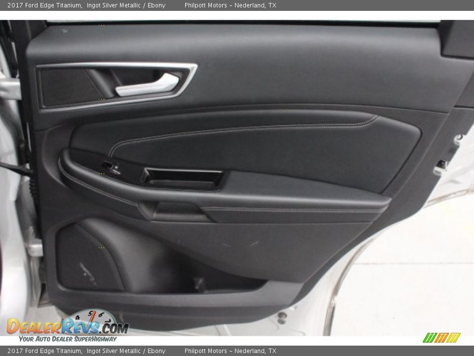 2017 Ford Edge Titanium Ingot Silver Metallic / Ebony Photo #34
