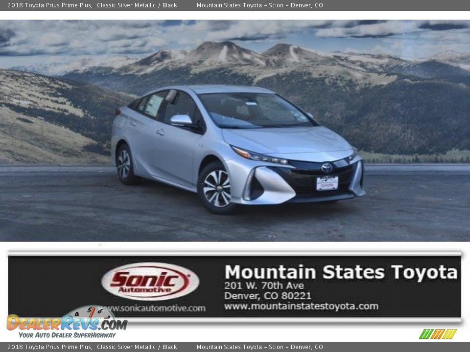 2018 Toyota Prius Prime Plus Classic Silver Metallic / Black Photo #1