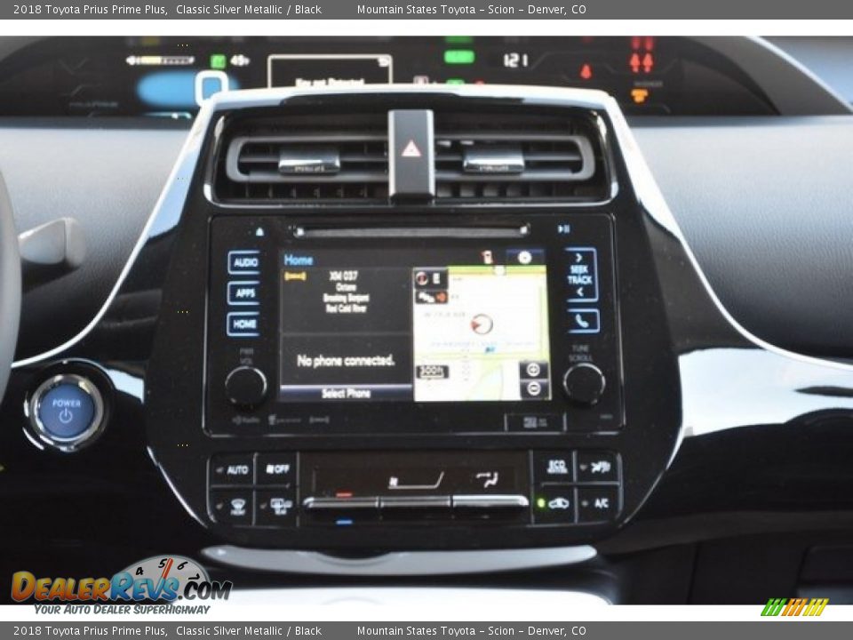 2018 Toyota Prius Prime Plus Classic Silver Metallic / Black Photo #10