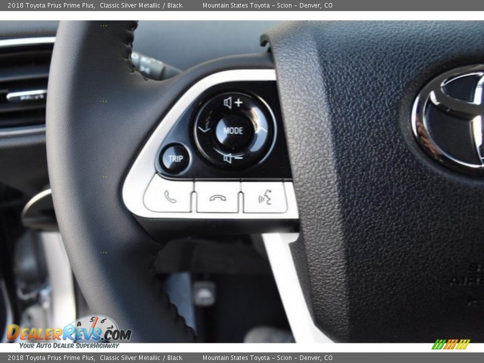 2018 Toyota Prius Prime Plus Classic Silver Metallic / Black Photo #26