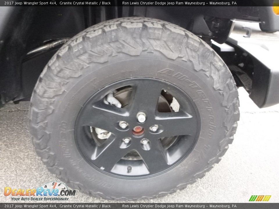 2017 Jeep Wrangler Sport 4x4 Granite Crystal Metallic / Black Photo #9