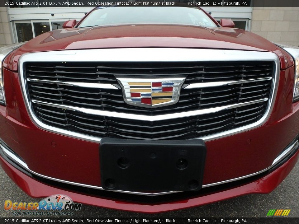 2015 Cadillac ATS 2.0T Luxury AWD Sedan Red Obsession Tintcoat / Light Platinum/Jet Black Photo #9