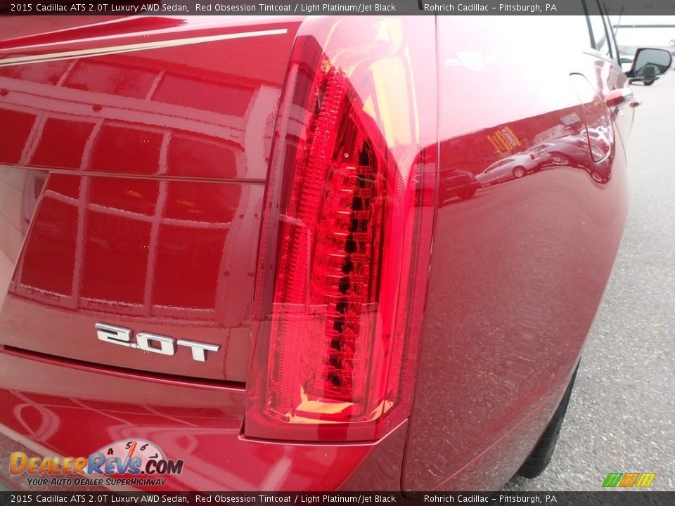 2015 Cadillac ATS 2.0T Luxury AWD Sedan Red Obsession Tintcoat / Light Platinum/Jet Black Photo #11