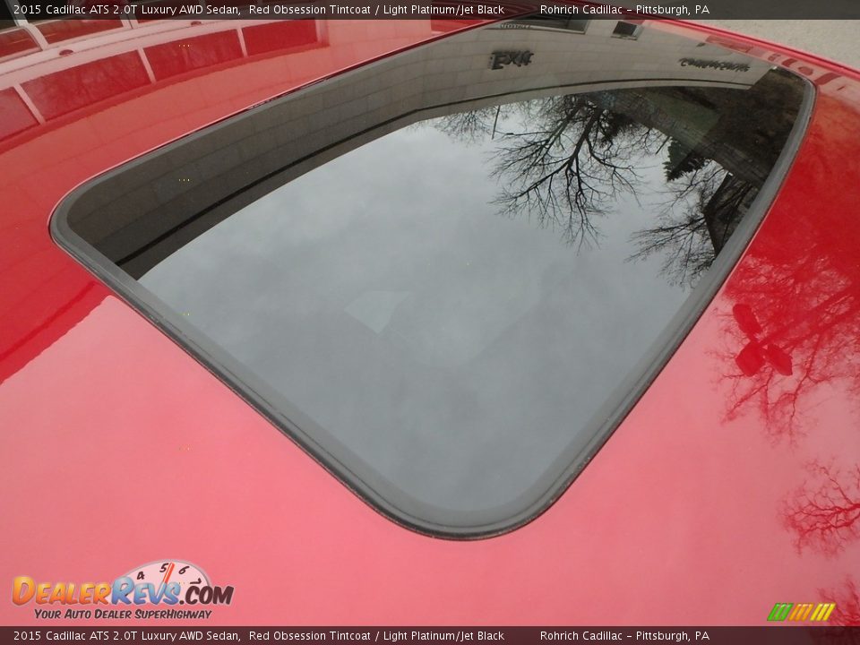 2015 Cadillac ATS 2.0T Luxury AWD Sedan Red Obsession Tintcoat / Light Platinum/Jet Black Photo #14