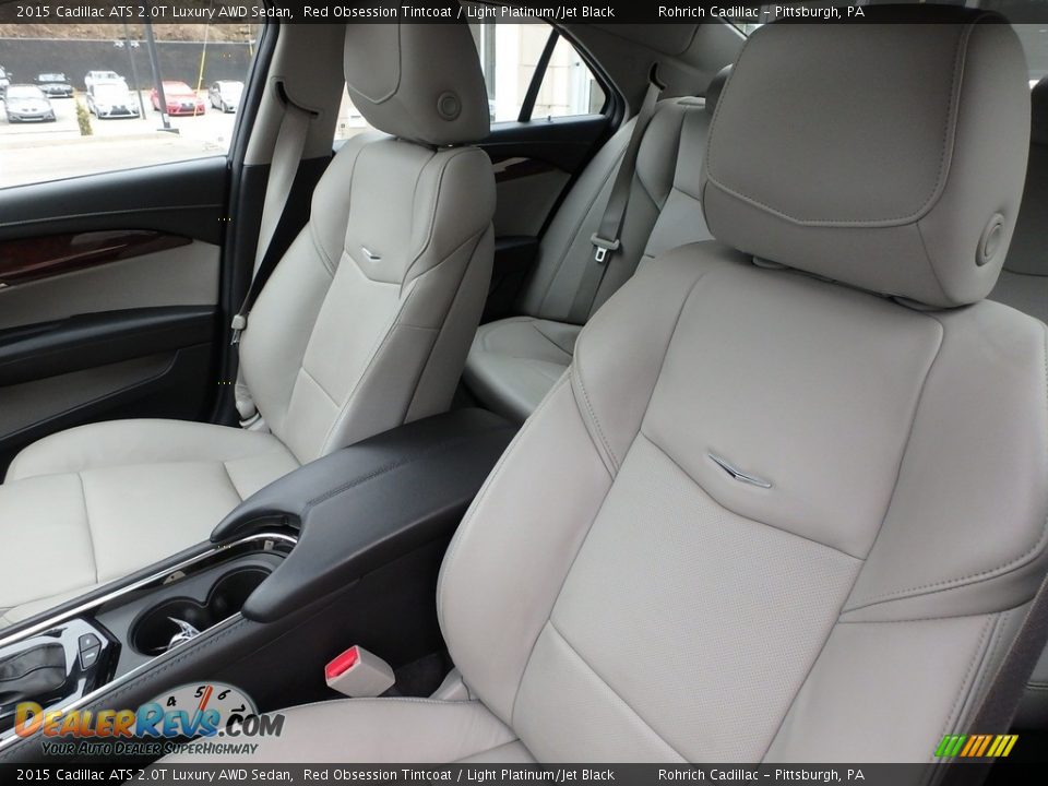 2015 Cadillac ATS 2.0T Luxury AWD Sedan Red Obsession Tintcoat / Light Platinum/Jet Black Photo #17