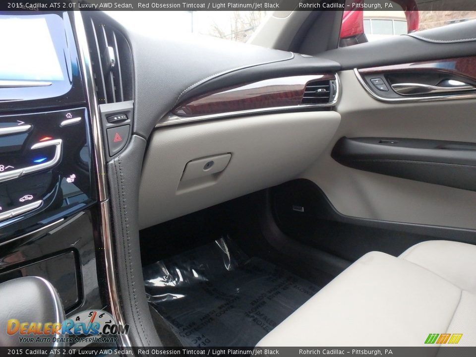 2015 Cadillac ATS 2.0T Luxury AWD Sedan Red Obsession Tintcoat / Light Platinum/Jet Black Photo #21