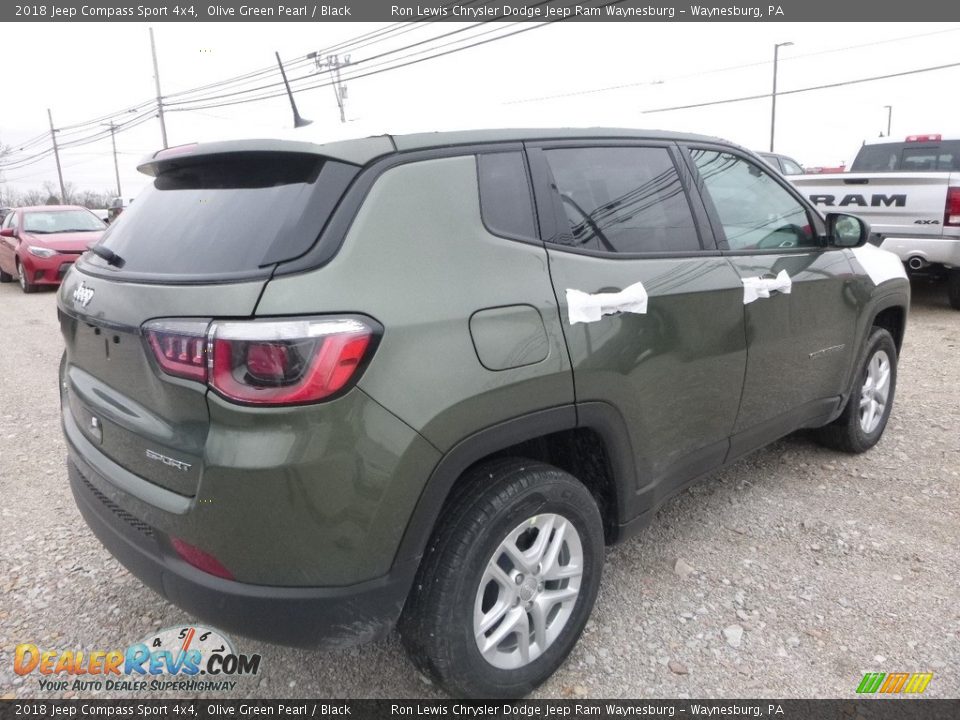 2018 Jeep Compass Sport 4x4 Olive Green Pearl / Black Photo #5