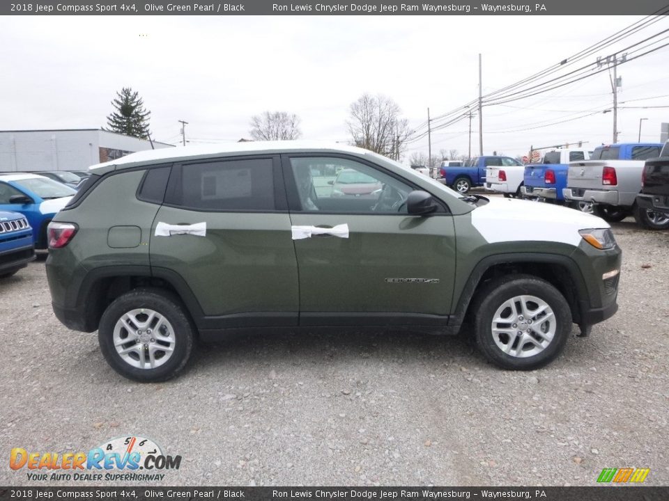 2018 Jeep Compass Sport 4x4 Olive Green Pearl / Black Photo #6
