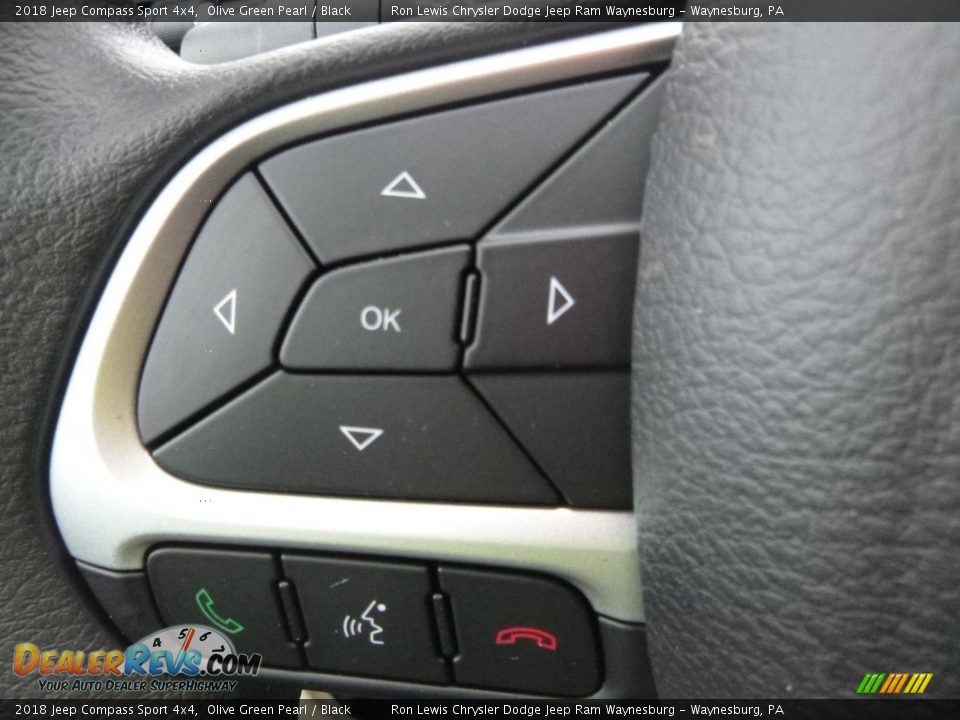 2018 Jeep Compass Sport 4x4 Olive Green Pearl / Black Photo #20