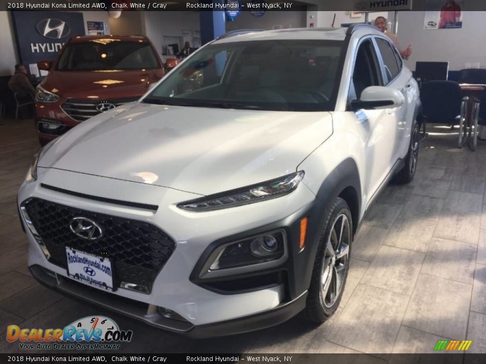 2018 Hyundai Kona Limited AWD Chalk White / Gray Photo #1