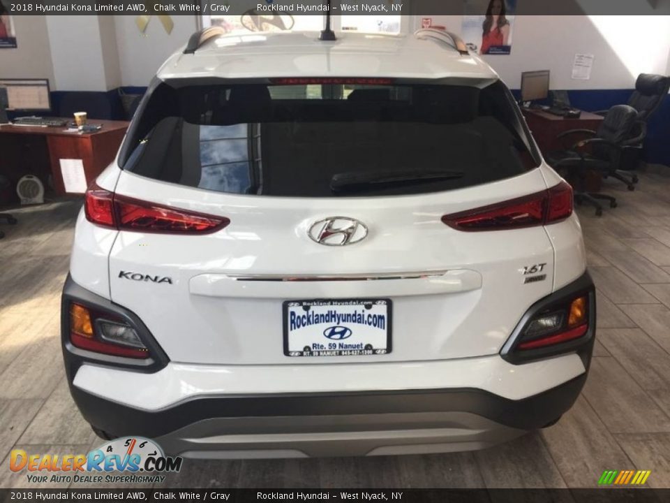 2018 Hyundai Kona Limited AWD Chalk White / Gray Photo #4