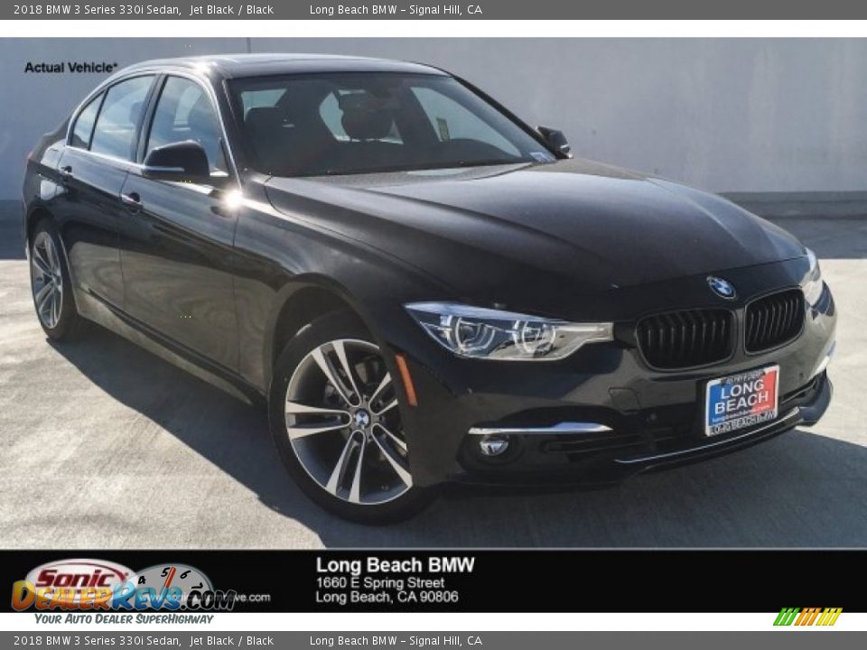 2018 BMW 3 Series 330i Sedan Jet Black / Black Photo #1