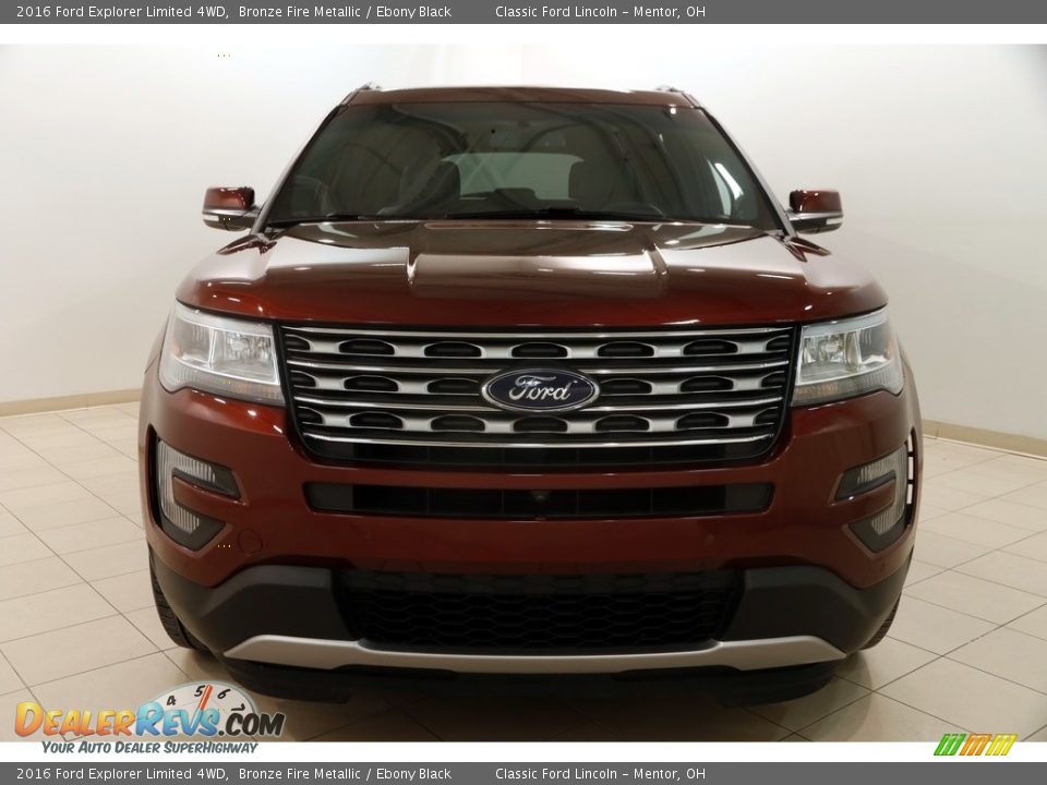 2016 Ford Explorer Limited 4WD Bronze Fire Metallic / Ebony Black Photo #2