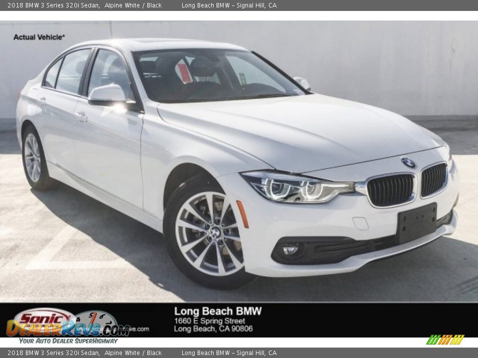 2018 BMW 3 Series 320i Sedan Alpine White / Black Photo #1