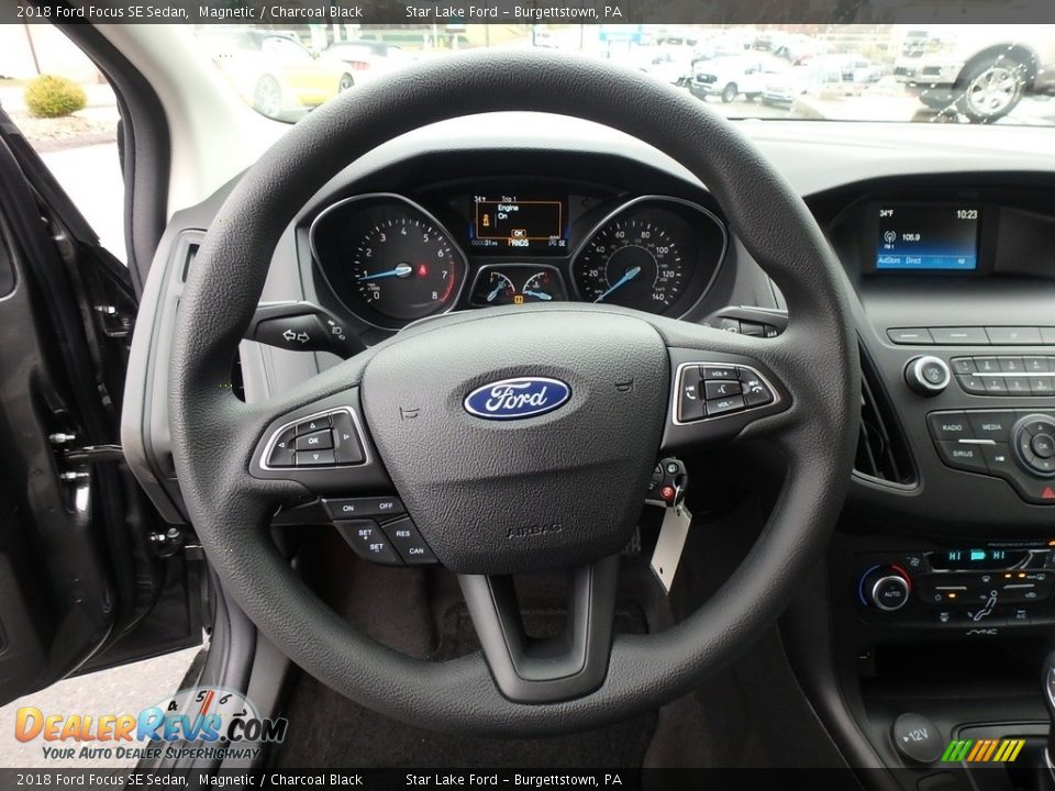 2018 Ford Focus SE Sedan Magnetic / Charcoal Black Photo #14