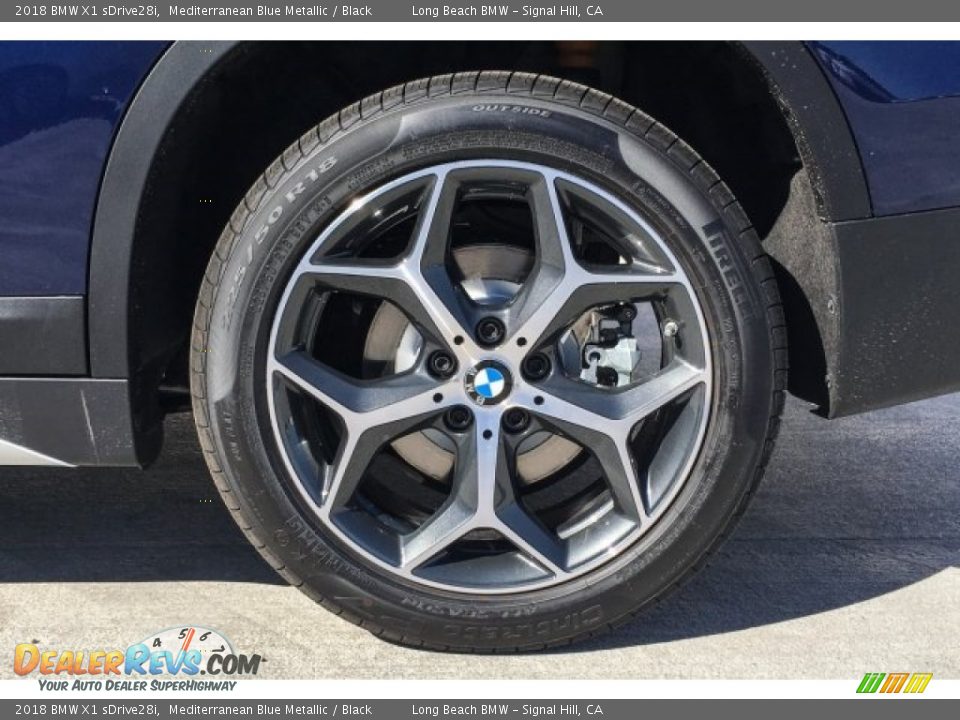 2018 BMW X1 sDrive28i Mediterranean Blue Metallic / Black Photo #9