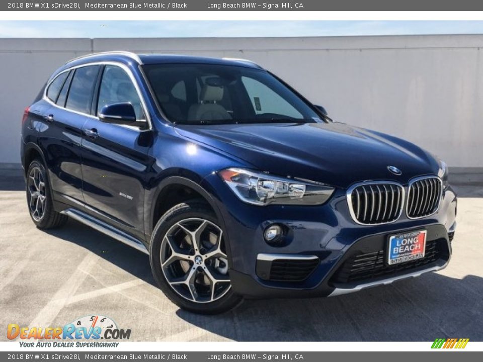 2018 BMW X1 sDrive28i Mediterranean Blue Metallic / Black Photo #12