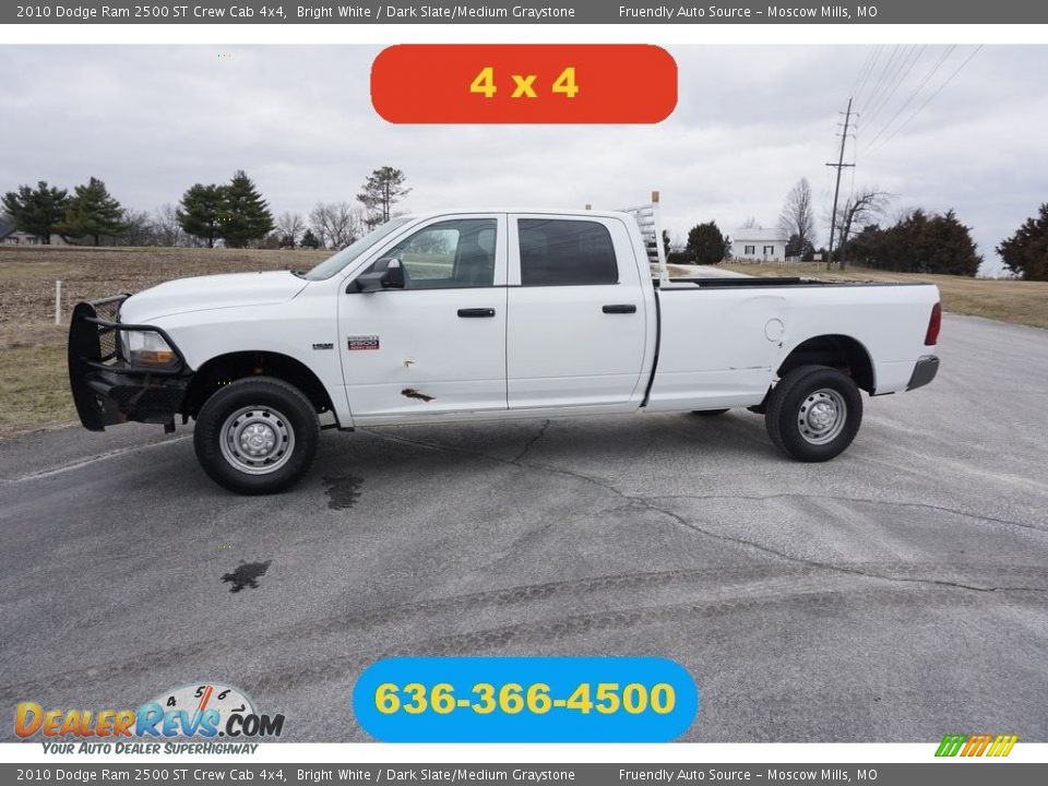 2010 Dodge Ram 2500 ST Crew Cab 4x4 Bright White / Dark Slate/Medium Graystone Photo #1