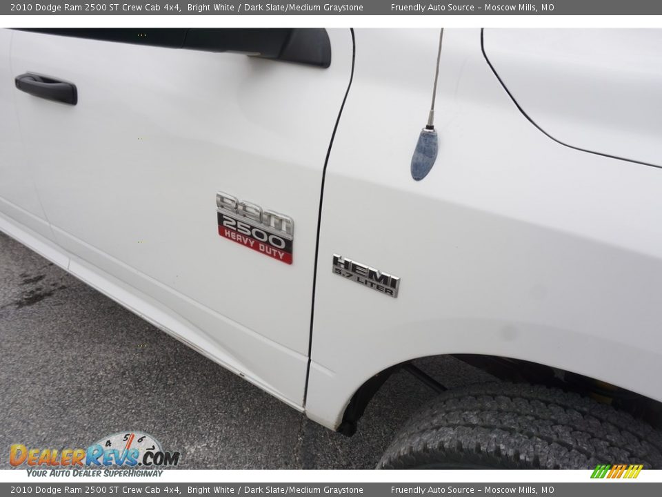 2010 Dodge Ram 2500 ST Crew Cab 4x4 Bright White / Dark Slate/Medium Graystone Photo #7