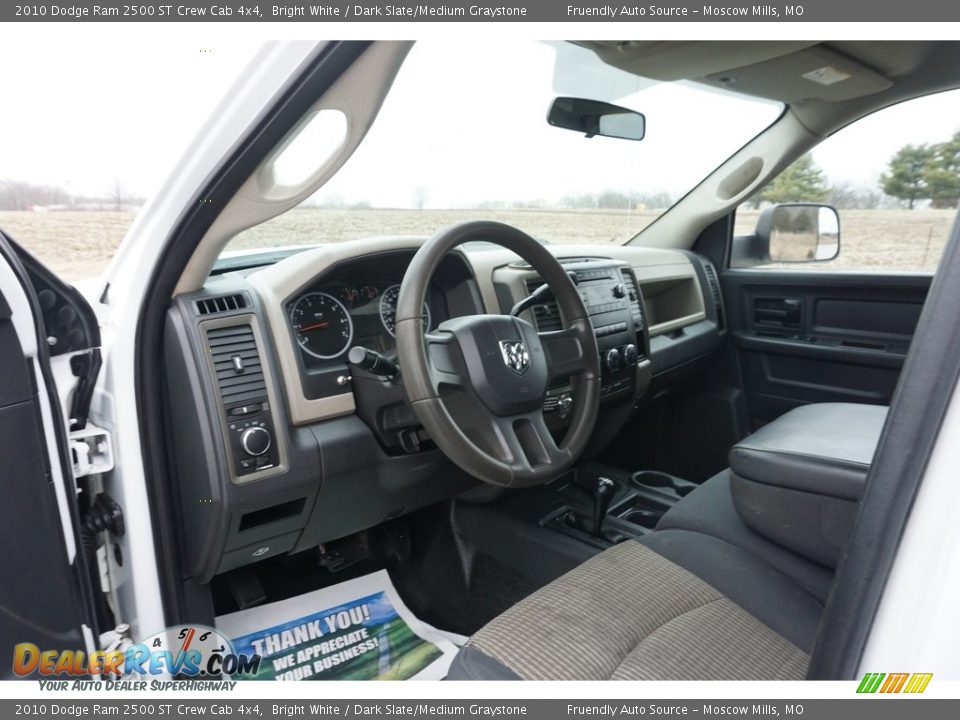 2010 Dodge Ram 2500 ST Crew Cab 4x4 Bright White / Dark Slate/Medium Graystone Photo #24