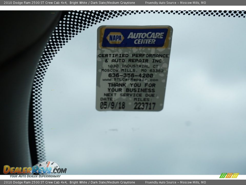 2010 Dodge Ram 2500 ST Crew Cab 4x4 Bright White / Dark Slate/Medium Graystone Photo #30