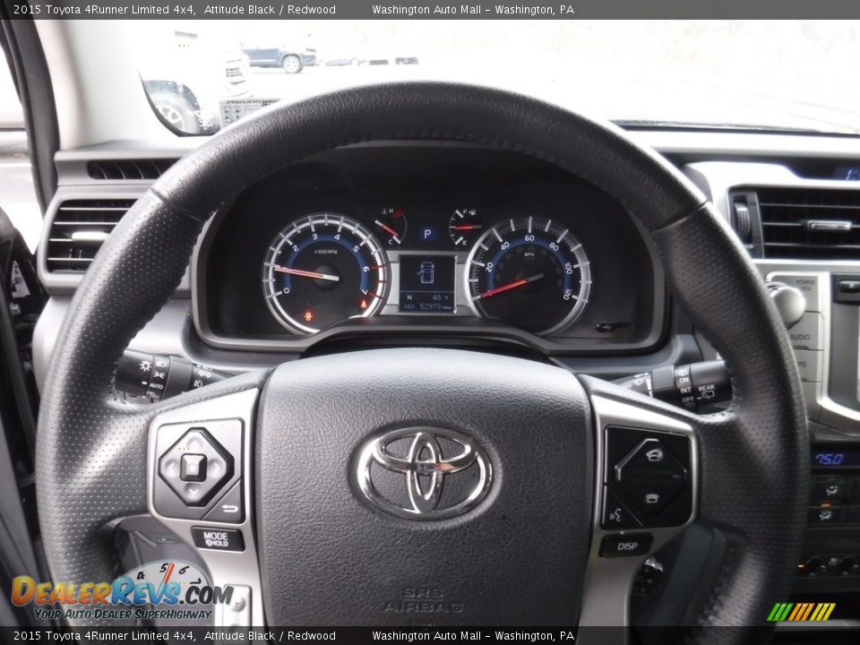 2015 Toyota 4Runner Limited 4x4 Attitude Black / Redwood Photo #28