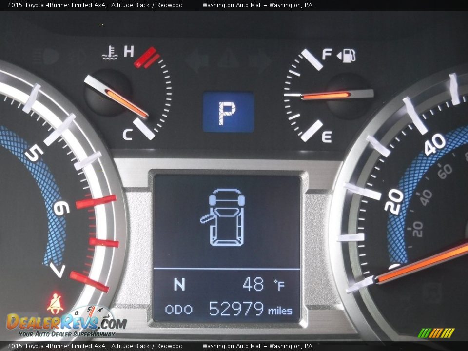 2015 Toyota 4Runner Limited 4x4 Attitude Black / Redwood Photo #35