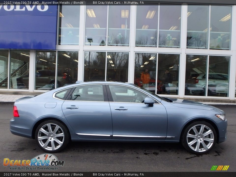 Mussel Blue Metallic 2017 Volvo S90 T6 AWD Photo #2