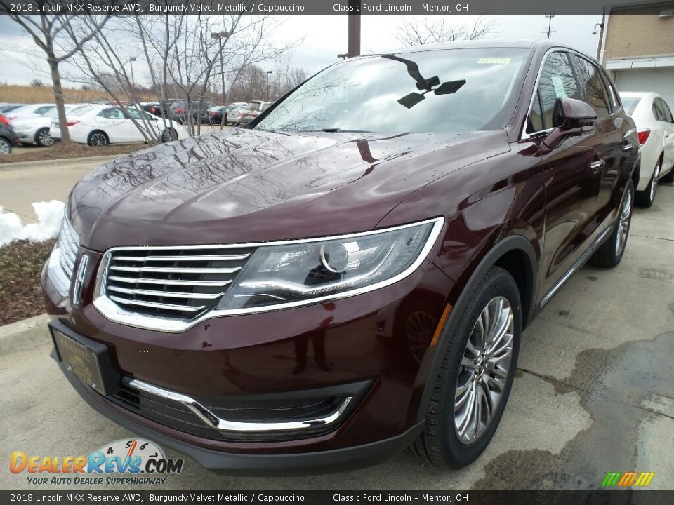 2018 Lincoln MKX Reserve AWD Burgundy Velvet Metallic / Cappuccino Photo #1