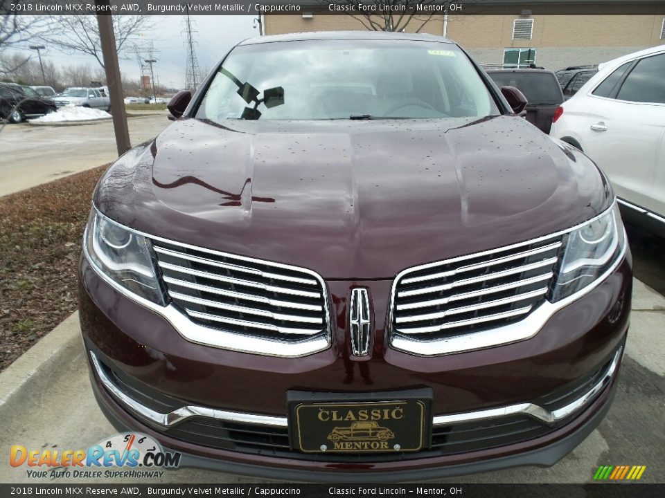 2018 Lincoln MKX Reserve AWD Burgundy Velvet Metallic / Cappuccino Photo #2