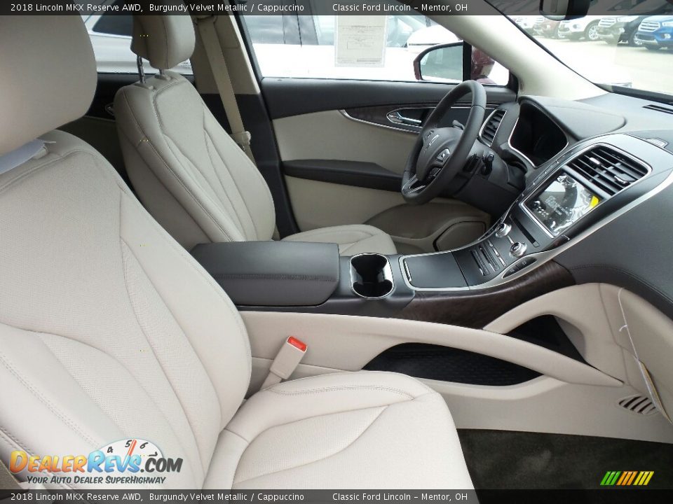 2018 Lincoln MKX Reserve AWD Burgundy Velvet Metallic / Cappuccino Photo #4