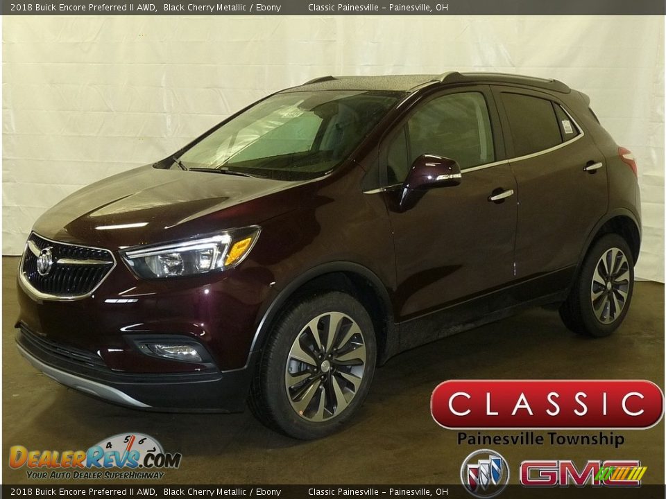 2018 Buick Encore Preferred II AWD Black Cherry Metallic / Ebony Photo #1