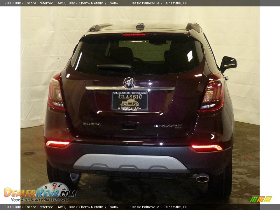 2018 Buick Encore Preferred II AWD Black Cherry Metallic / Ebony Photo #3