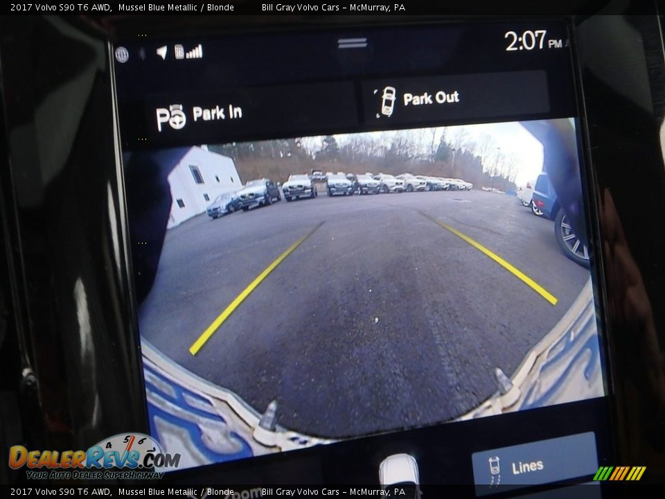 2017 Volvo S90 T6 AWD Mussel Blue Metallic / Blonde Photo #25
