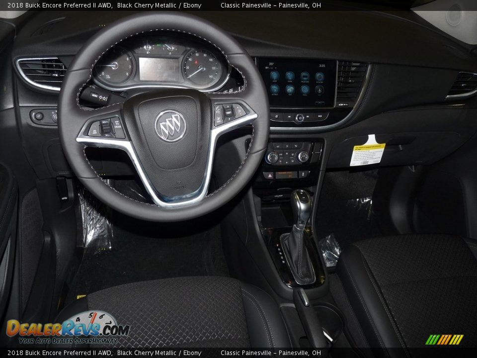 2018 Buick Encore Preferred II AWD Black Cherry Metallic / Ebony Photo #8