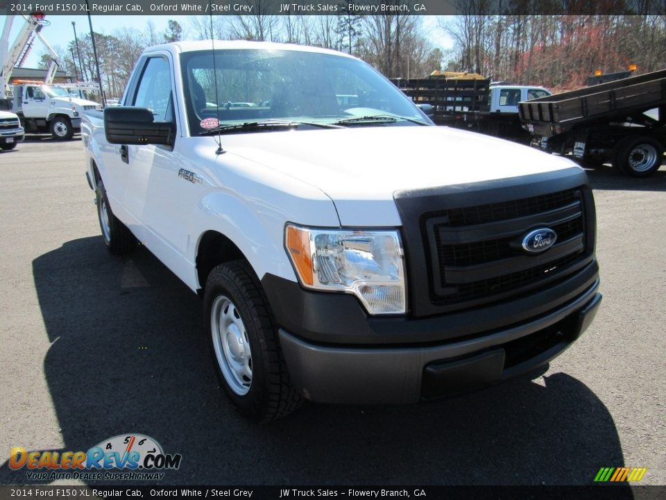 2014 Ford F150 XL Regular Cab Oxford White / Steel Grey Photo #7