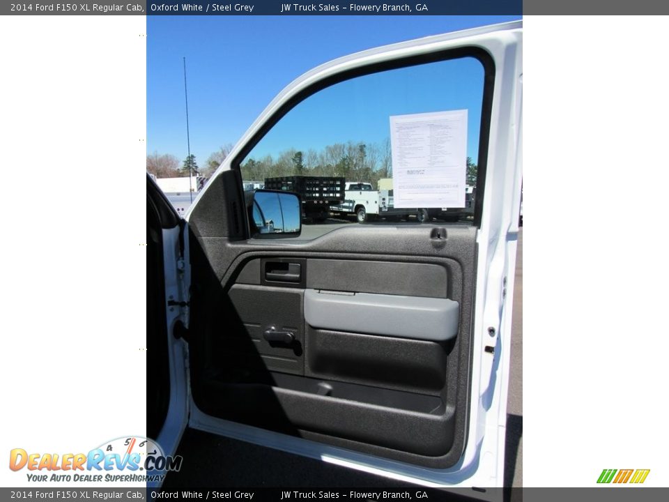 2014 Ford F150 XL Regular Cab Oxford White / Steel Grey Photo #9