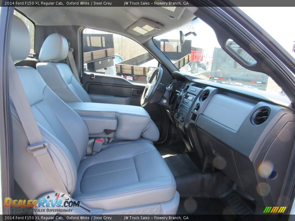 2014 Ford F150 XL Regular Cab Oxford White / Steel Grey Photo #11