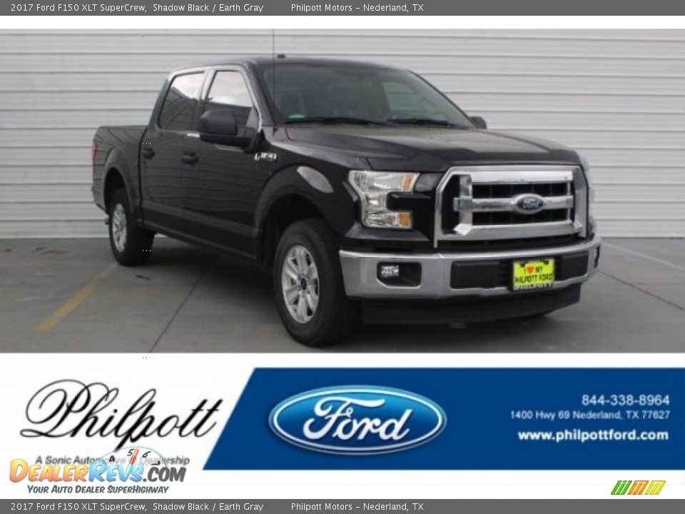 2017 Ford F150 XLT SuperCrew Shadow Black / Earth Gray Photo #1
