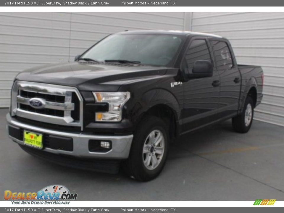 2017 Ford F150 XLT SuperCrew Shadow Black / Earth Gray Photo #3