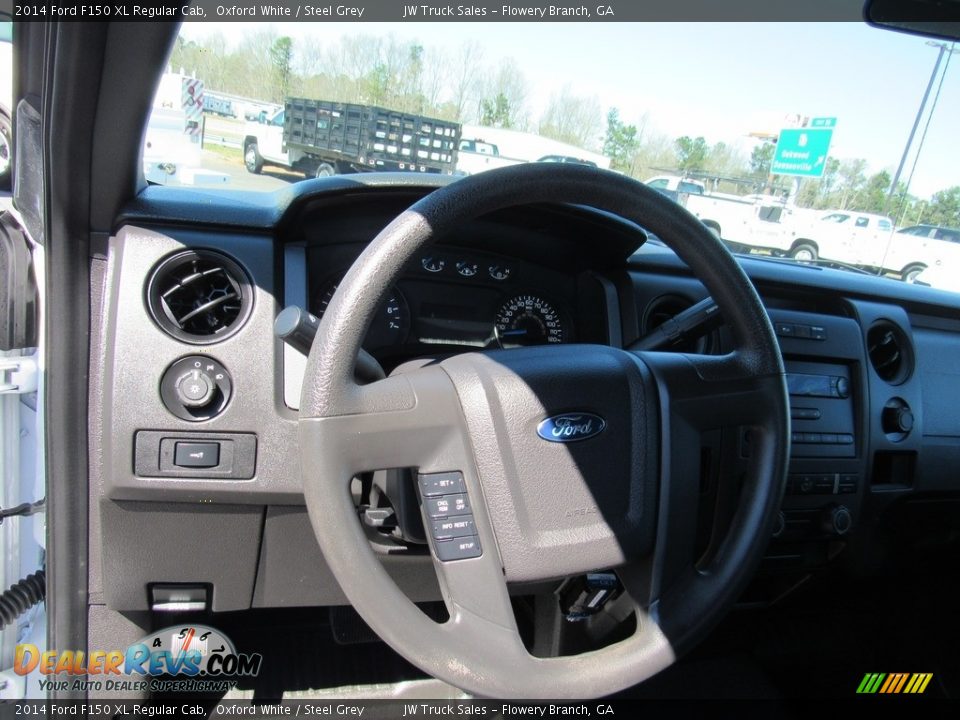 2014 Ford F150 XL Regular Cab Oxford White / Steel Grey Photo #14